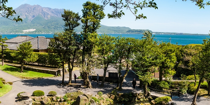 Kagoshima & son volcan